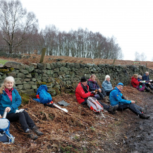Lunchtime on the Holymoorside walk (16.03.23)